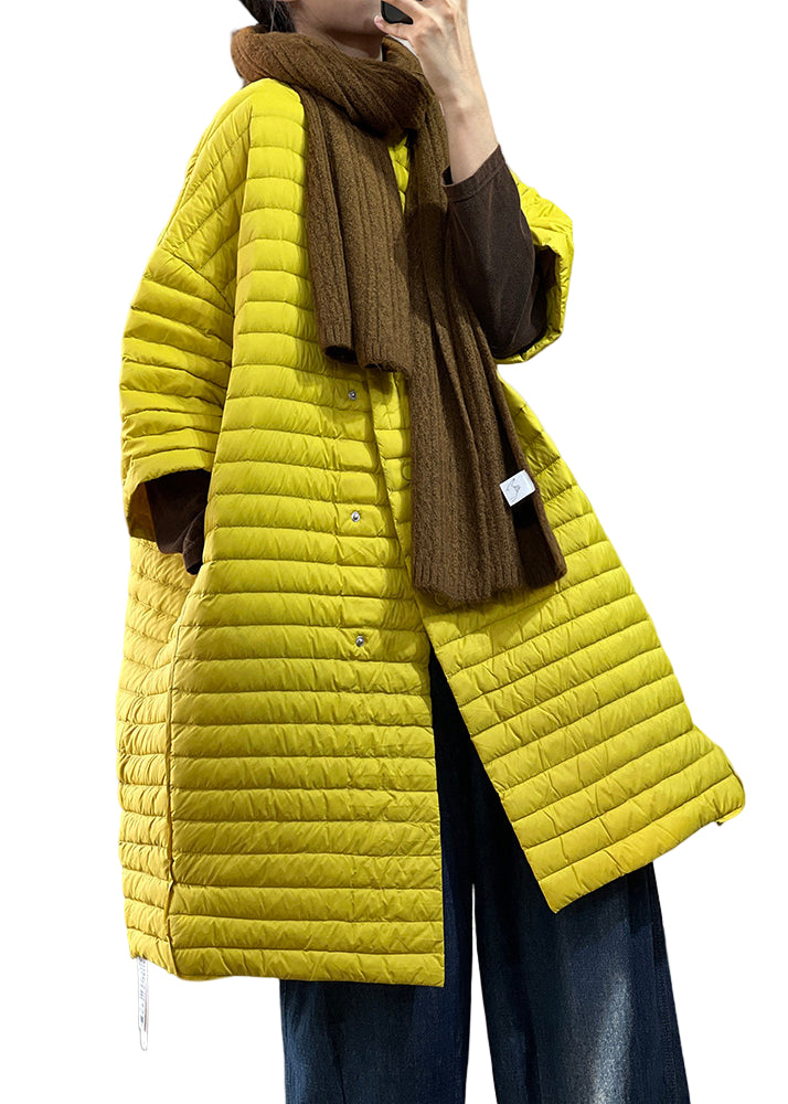 Plus Size Women's Parka with Buttons and Pockets 0