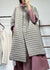 Plus Size Women's Parka with Buttons and Pockets 1
