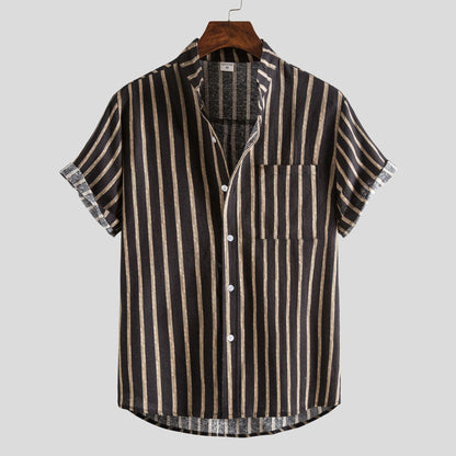 Polo Shirt Mænd Livligt Print Bomuldsblanding 4