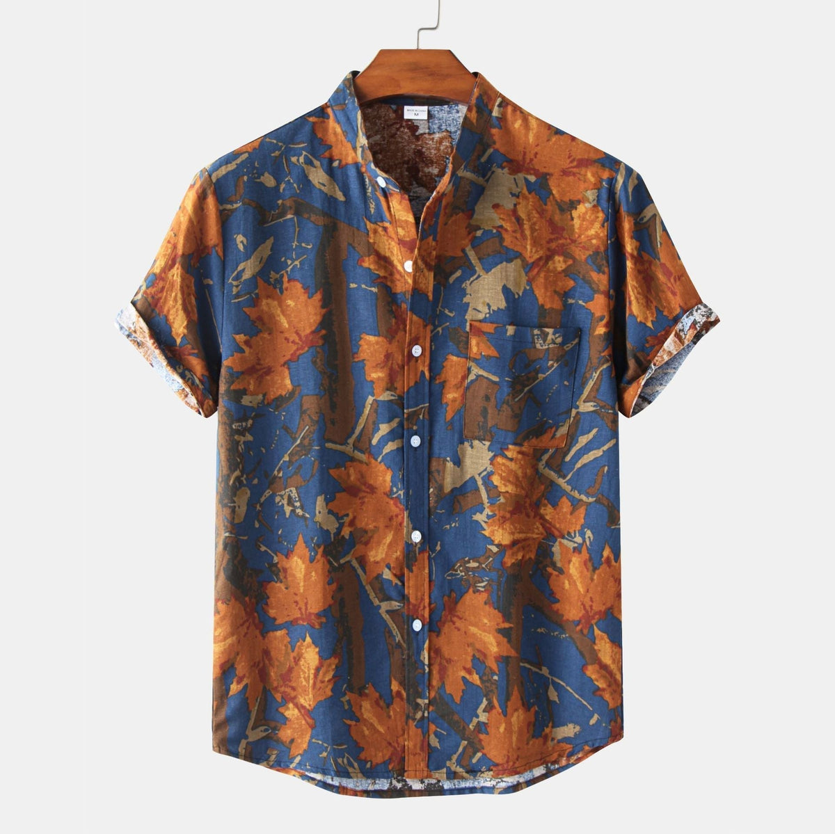 Polo Shirt Mænd Livligt Print Bomuldsblanding 5