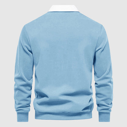 Polo Shirt Til Mænd Smart Casual Stil Med Lange Ærmer 3