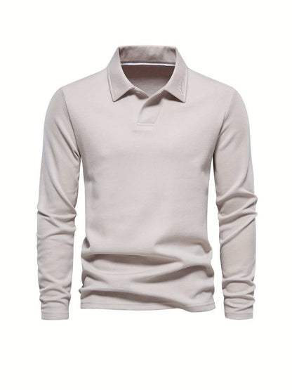 Poloshirt Til Mænd Klassisk Krave Blødt Og Åndbart Materiale 2