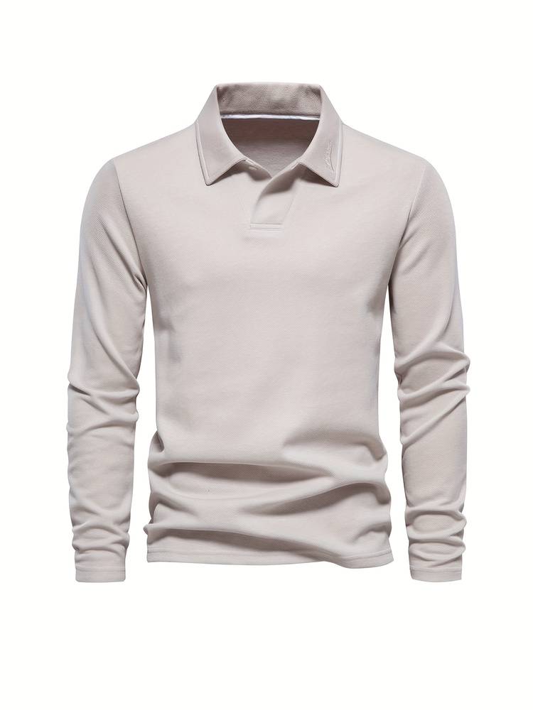 Poloshirt Til Mænd Klassisk Krave Blødt Og Åndbart Materiale 2