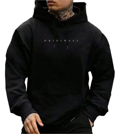 Hoodies Mænd Casual Komfort Blød Bomuld-1