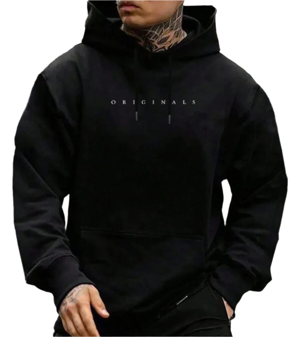 Hoodies Mænd Casual Komfort Blød Bomuld-1