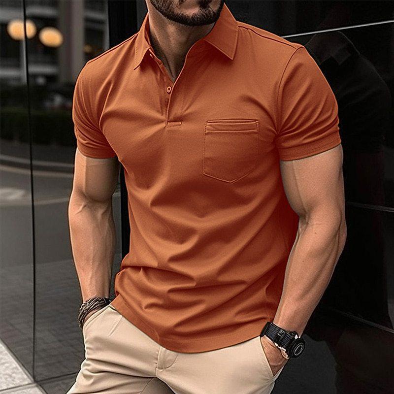 Herre Polo Shirt Elegant Åndbar 100% Bomuld-2