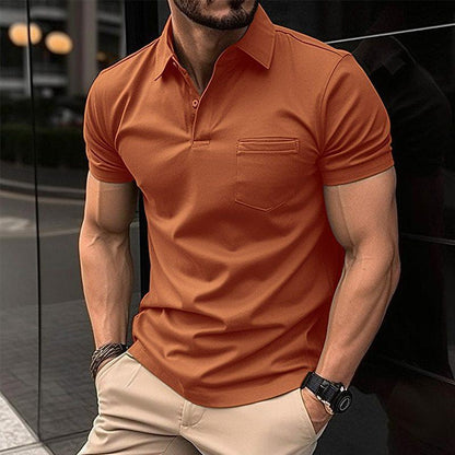 Herre Polo Shirt Elegant Åndbar 100% Bomuld-2