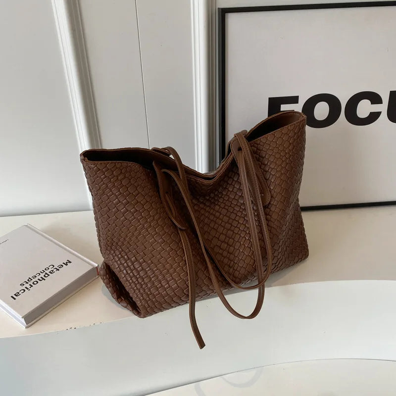 Dame Skuldertaske Flettet Kunstlæder 6