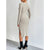 Dame Midi Kjole Ribbet Elegant Design 95% Bomuld 5% Elastan 3