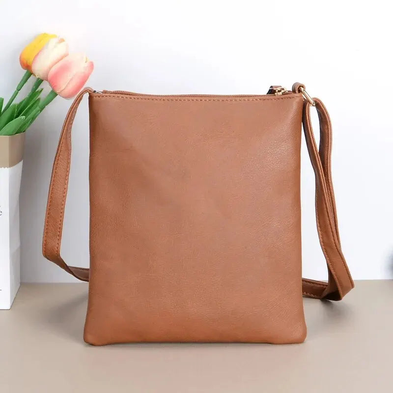 Kvinders Skuldertaske Retro Chic Kunstlæder 6