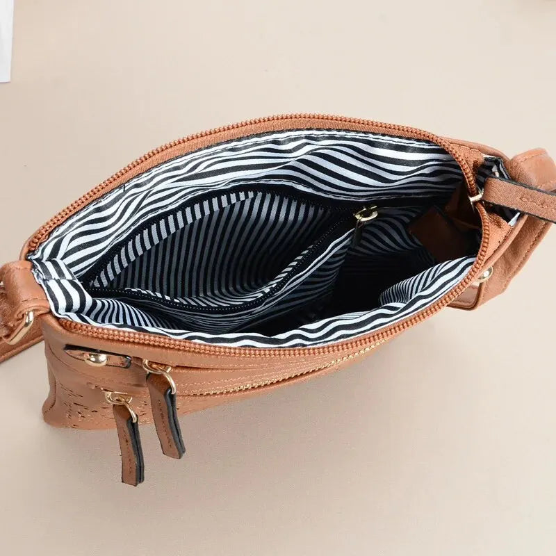 Kvinders Skuldertaske Retro Chic Kunstlæder 5