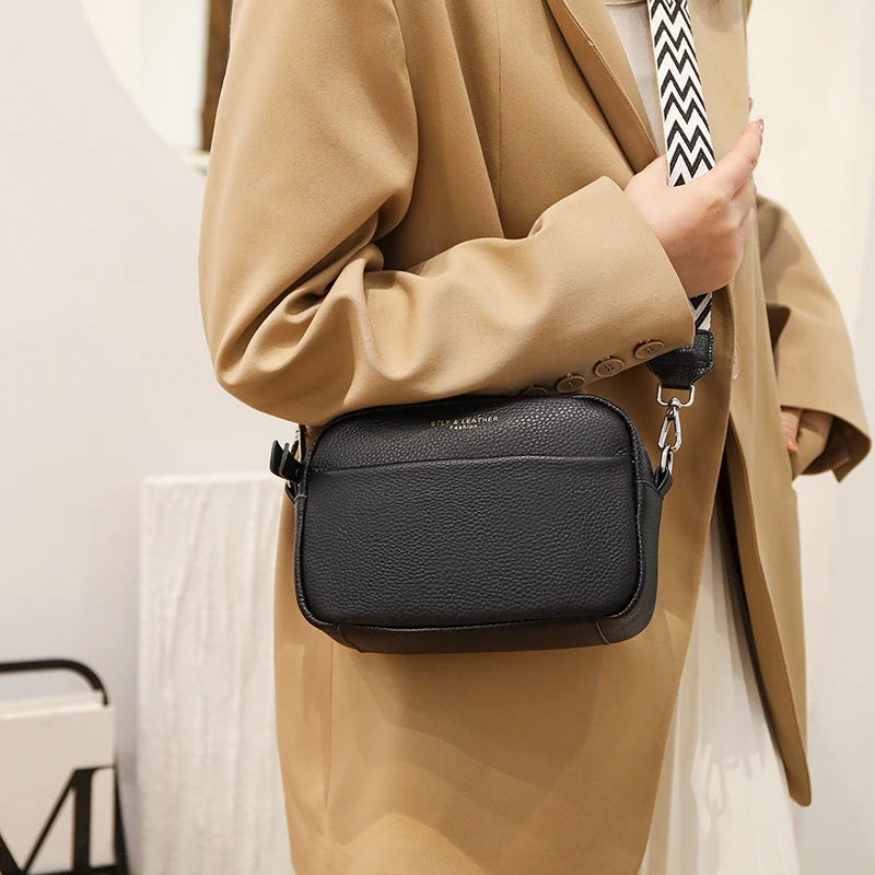 Crossbody-taske i læder af høj kvalitet
