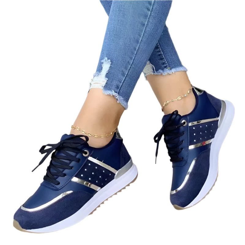 Kvinders Sneakers Komfortabel PU-Læder Letvægt Design 1