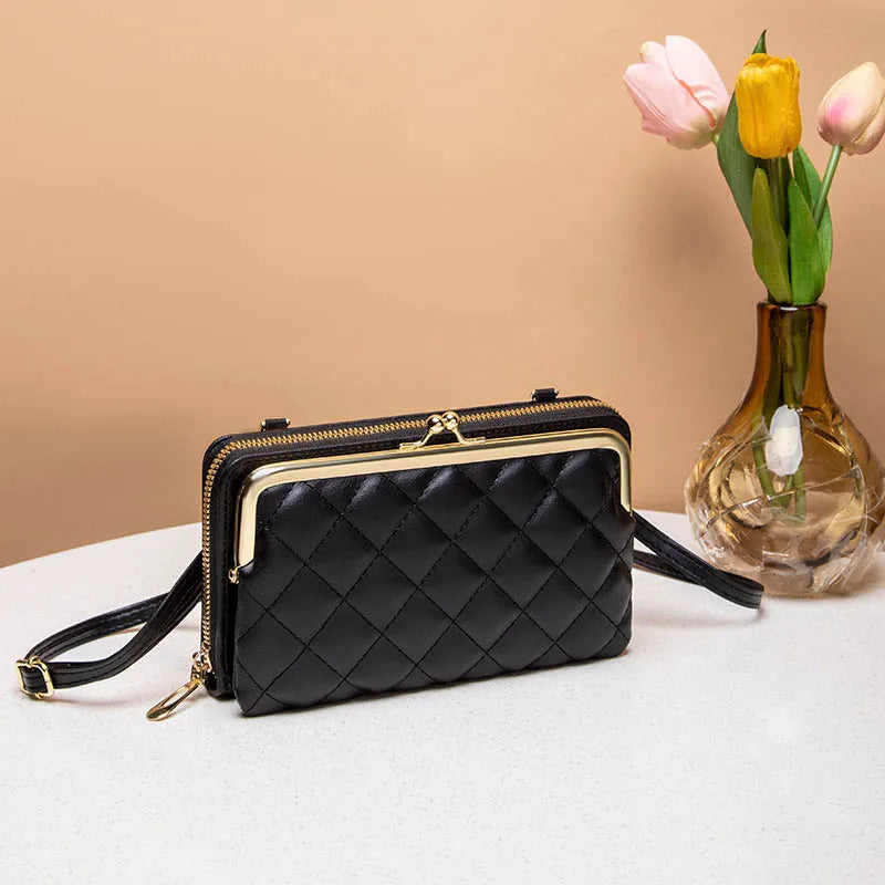Dame Crossbody Taske Moderne Vegansk Læder 3