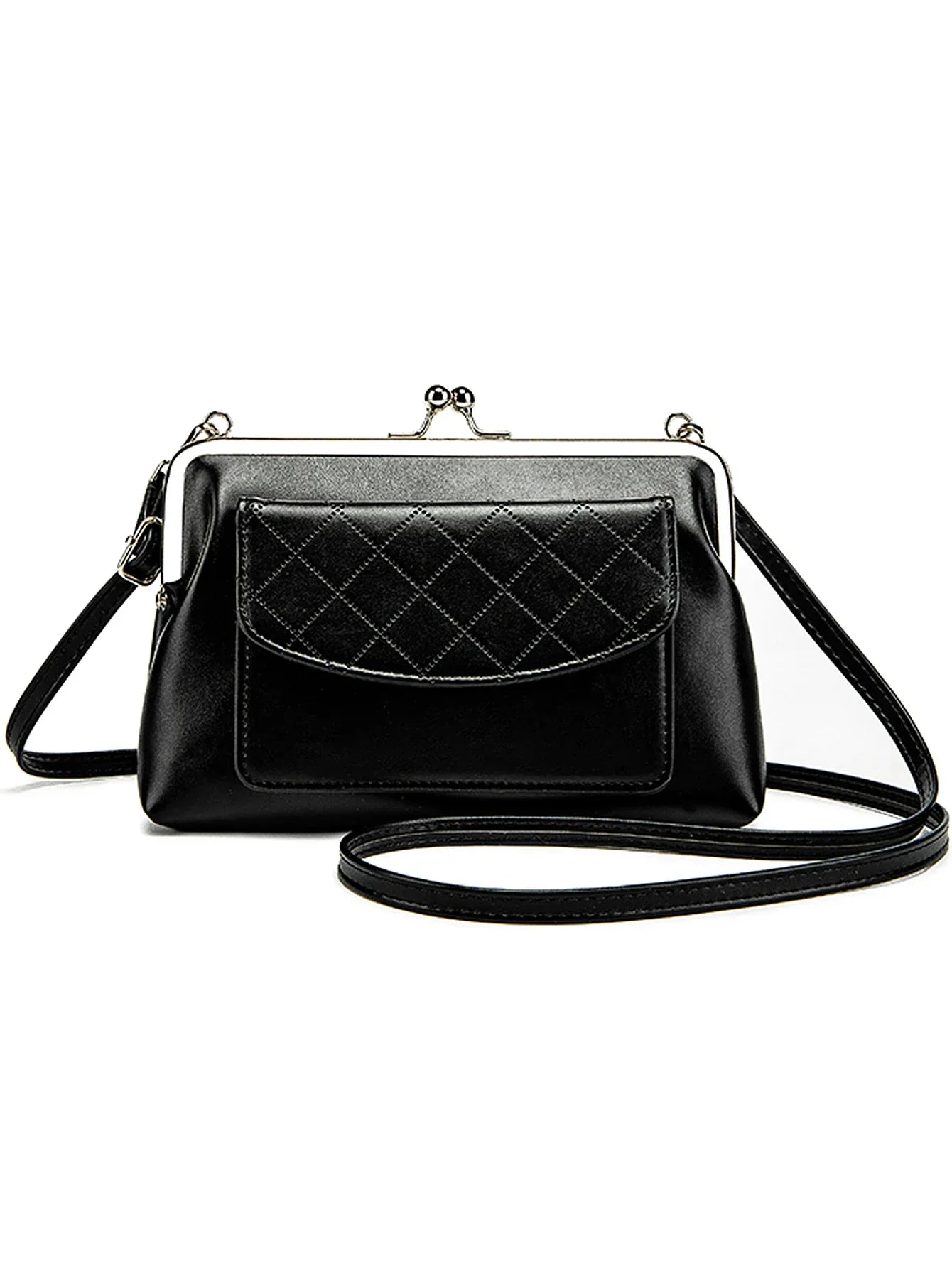 Dame Crossbody Taske Læbeformet Design Kunstlæder Kompakt 1
