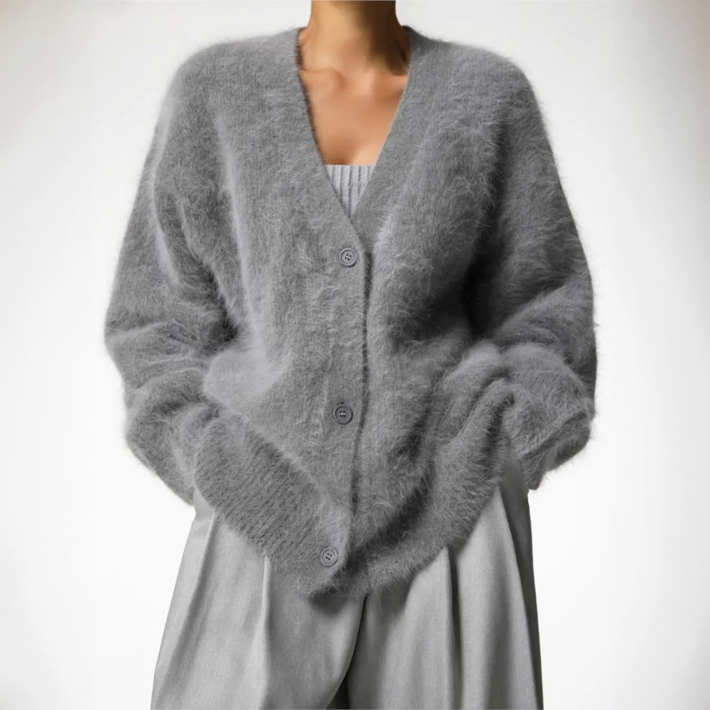 Dame Sweater Højhalset Strik Blød Akryl 6