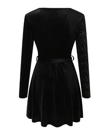 Kvinders Kjole Elegant Polyester med Subtil Paljetterkant 5