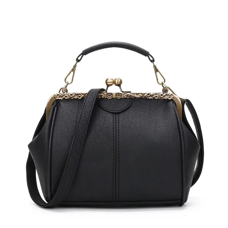 Dame Crossbody Taske Minimalistisk Kunstlæder Vintage Design 2