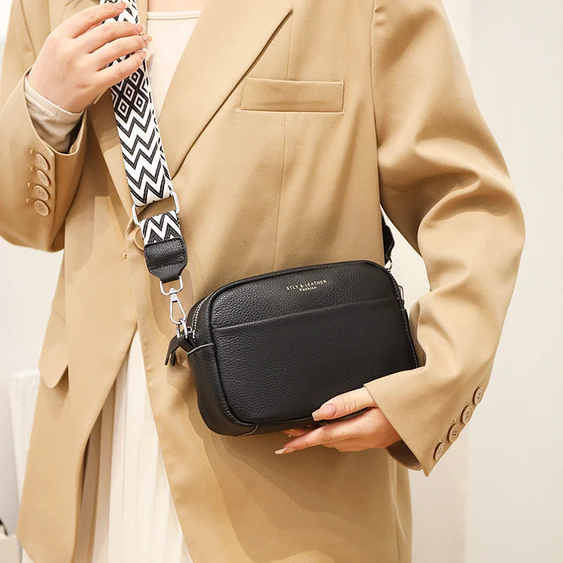 Crossbody-taske i læder af høj kvalitet