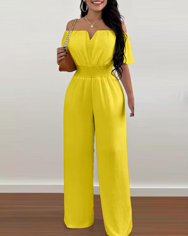Variant image for Kvinders Jumpsuit Off-Shoulder Draperet Polyester-21