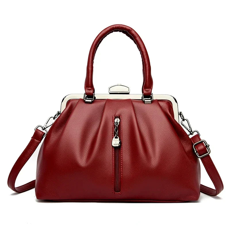 Kvinders Crossbody Taske Trendy PU Læder 3
