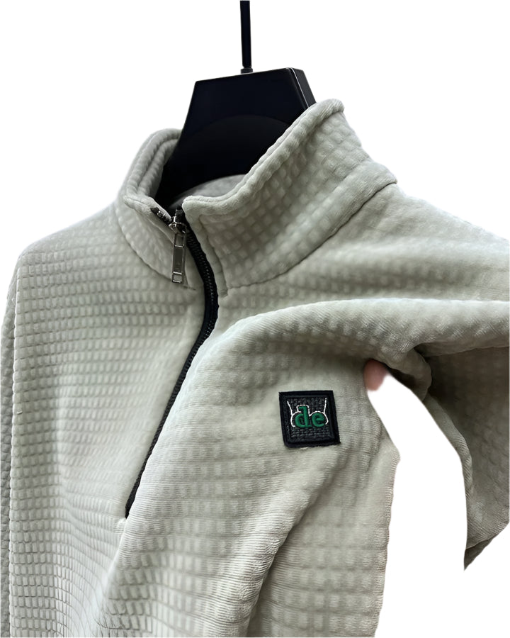 Herre Trøje Halv Zipper Alpaka Fleece til Mænd-1