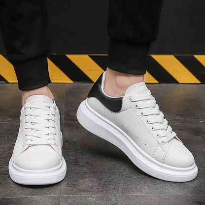 Herre Sneakers Urban Stilfuld Læder Med Stødabsorberende Sål 2
