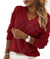 Damer V-Hals Sweater Moderne Akryl Uldblanding 6