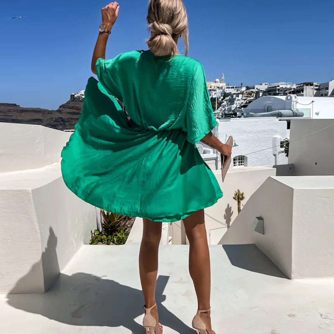 Kvinders Sommerkjole Løs Pasform