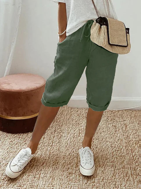 Variant image for Herre Bukser Casual Løs Pasform 100% Bomuld med Sidelommer-33