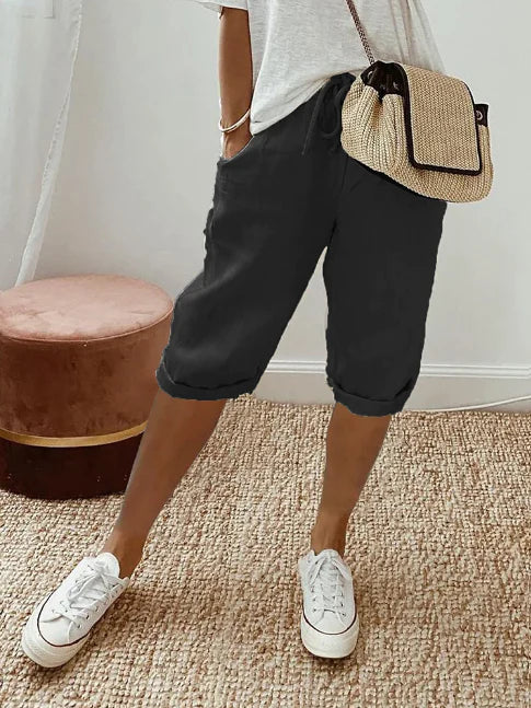 Variant image for Herre Bukser Casual Løs Pasform 100% Bomuld med Sidelommer-25