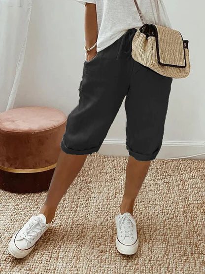Variant image for Herre Bukser Casual Løs Pasform 100% Bomuld med Sidelommer-25
