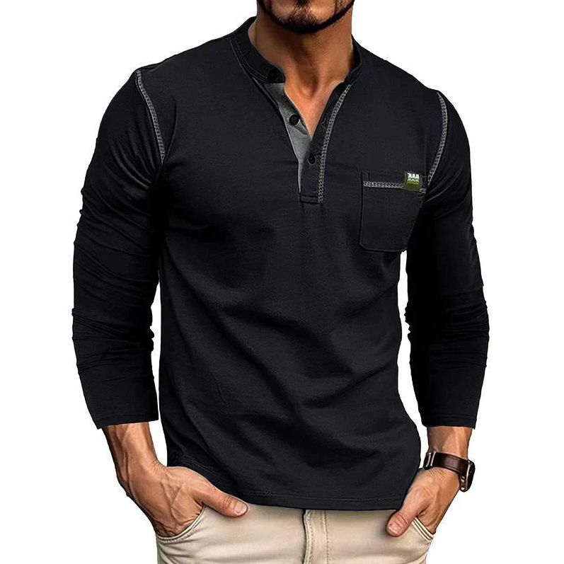 Herre T Shirt Casual Åndbar 100% Bomuld-3