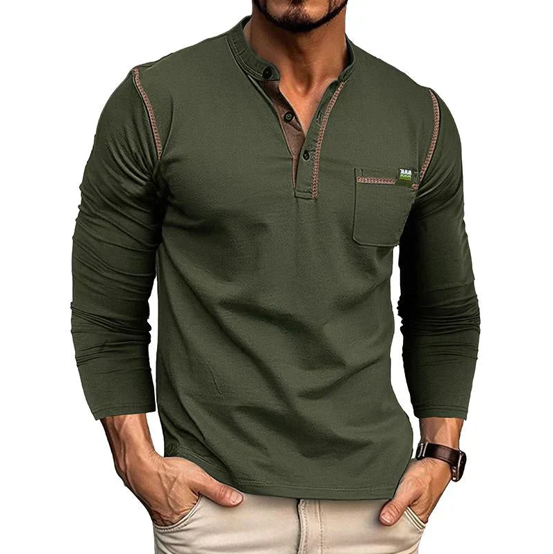 Herre T Shirt Casual Åndbar 100% Bomuld-2