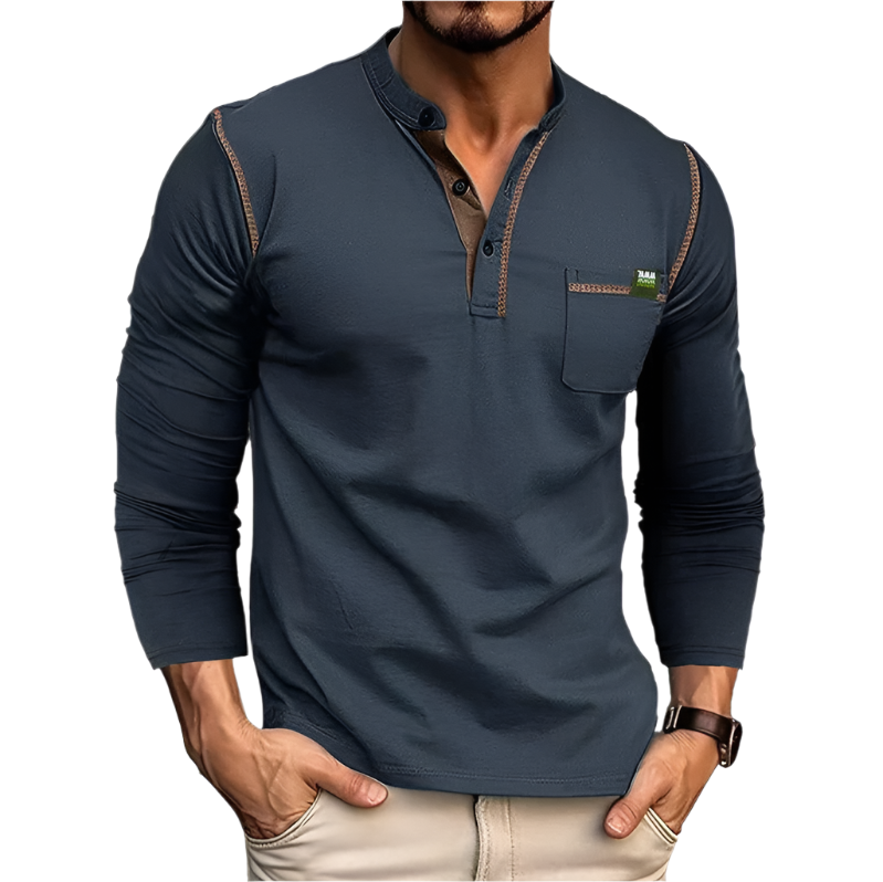 Herre T Shirt Casual Åndbar 100% Bomuld-1