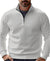 Variant image for Herre Trøje Med Kvarte Zipper 100% Bomuld Komfortabel Design-1