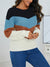 Kvinders Sweater Stribet Rund Hals Bomuldsblanding 5