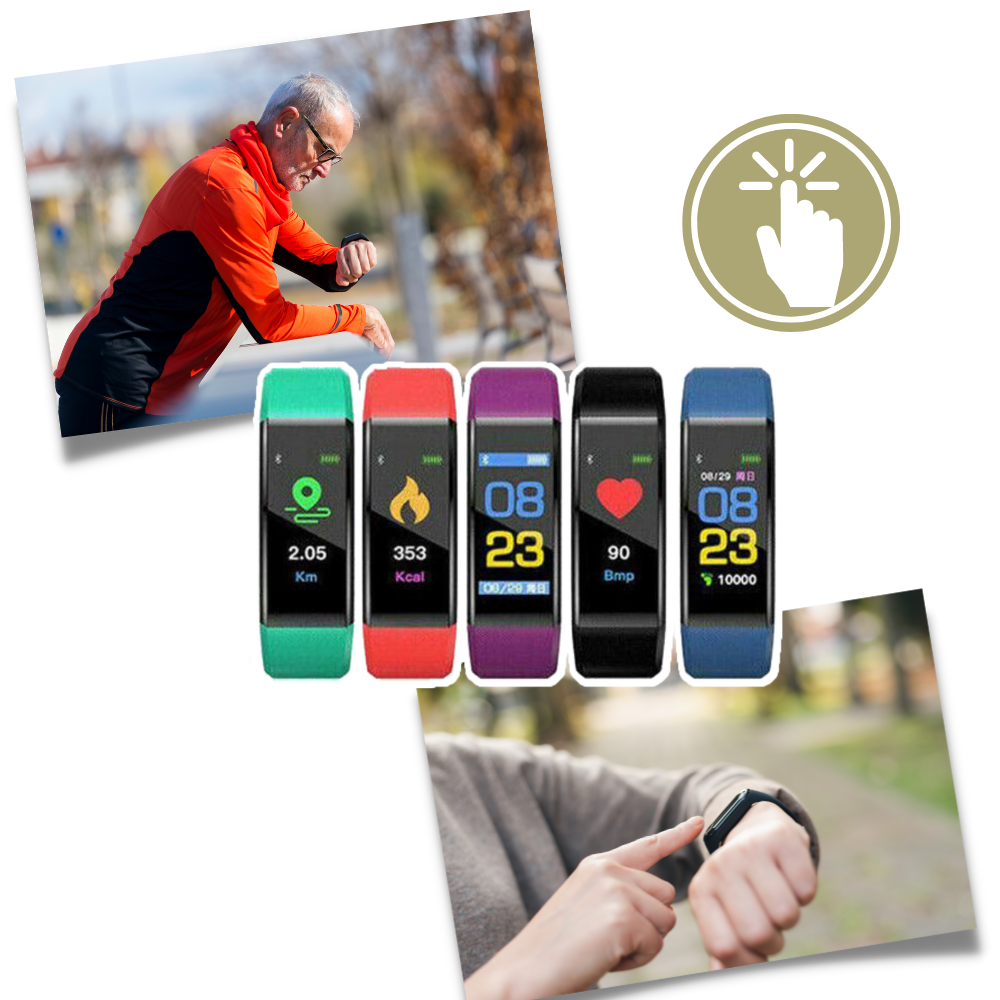 Senior Smartwatch med sundhedsmåler og fitnessfunktioner