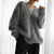 Dame Sweater Højhalset Strik Blød Akryl 3
