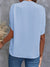 Skjortebluse Dame Casual Split V-Hals Viskose Polyester 7