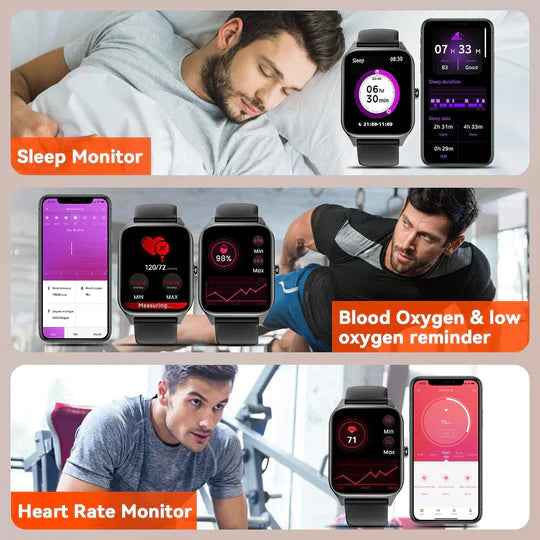 Smartwatch med Glukoseovervågning og Fitness Tracking 7