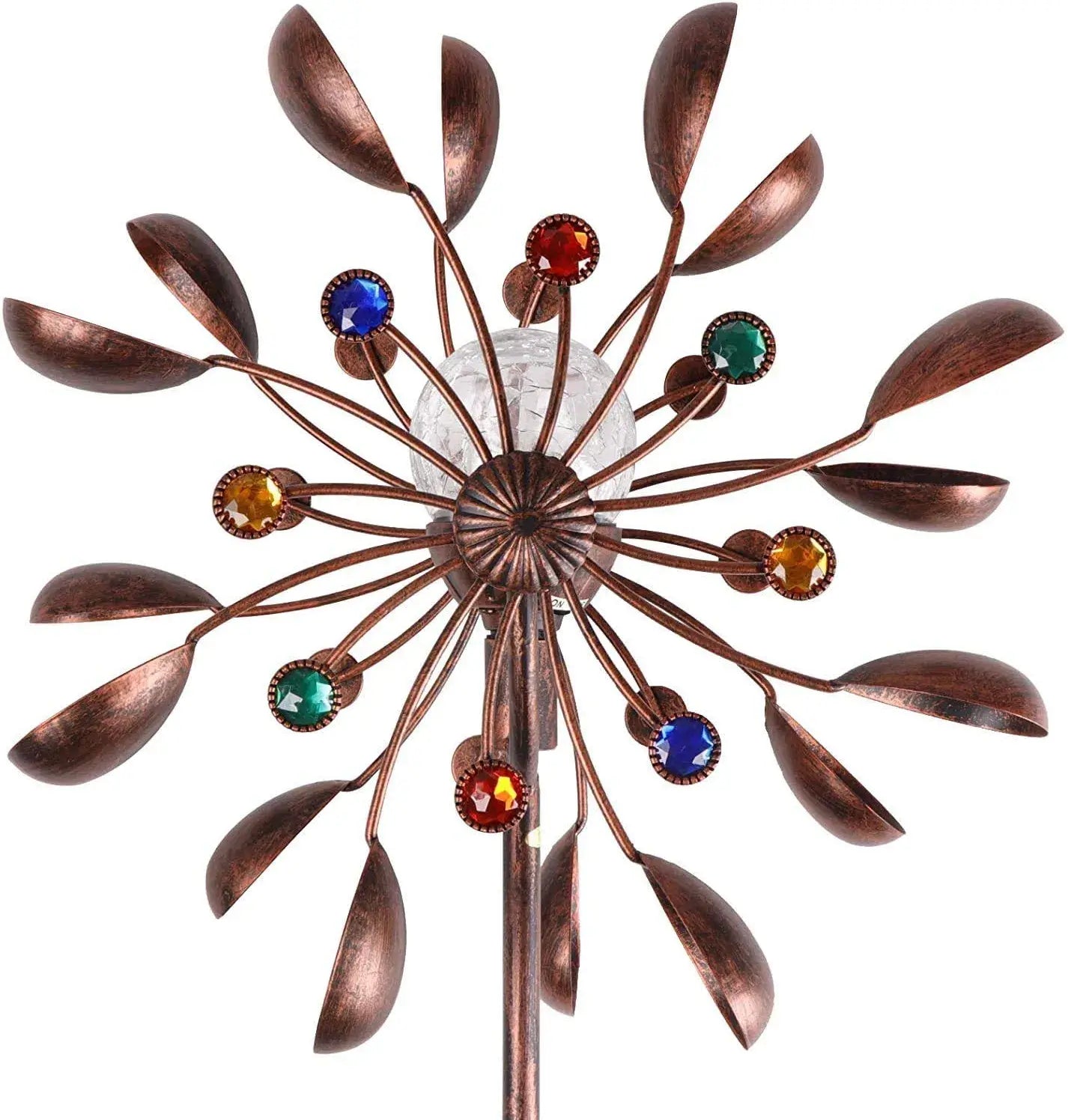 Solcelledrevet Glaskuglevindmølle