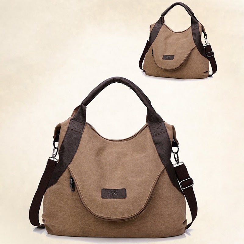 Stor Lomme Lærred Taske