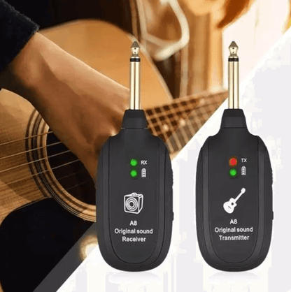 Trådløst guitarforstærkersystem | Sender og modtager