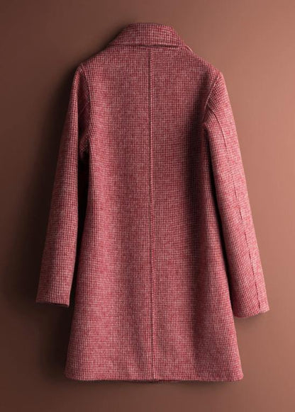Tunika Dame Med Hakkede Lommer - Unik Plaid Design, Komfortabel Pasform 2