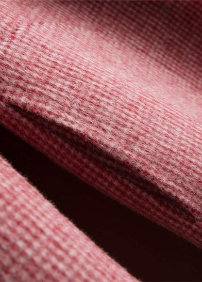 Tunika Dame Med Hakkede Lommer - Unik Plaid Design, Komfortabel Pasform 3