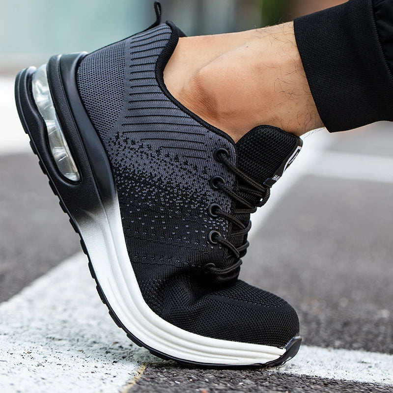 Unisex Arbejdssko Stål Tå Anti-Punktering Åndbar Gummi 6