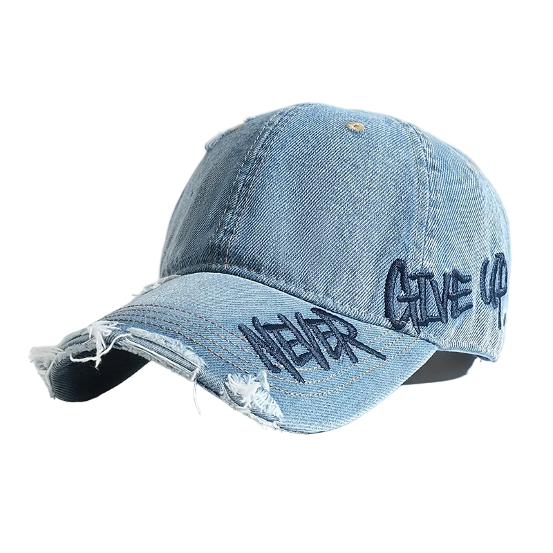 Unisex Baseball Cap Distressed Style for Casual Looks 0