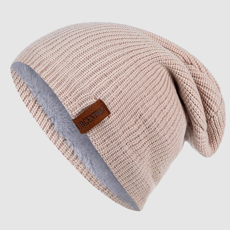 Unisex Beanie Med Fleeceforing Afslappet Stil 0