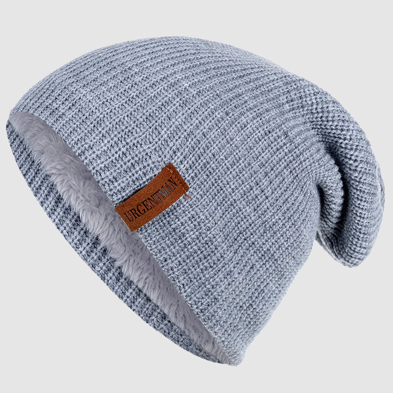 Unisex Beanie Med Fleeceforing Afslappet Stil 2